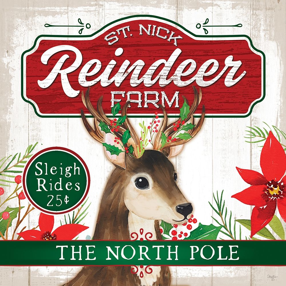 Reindeer Farm art print by Mollie B. for $57.95 CAD