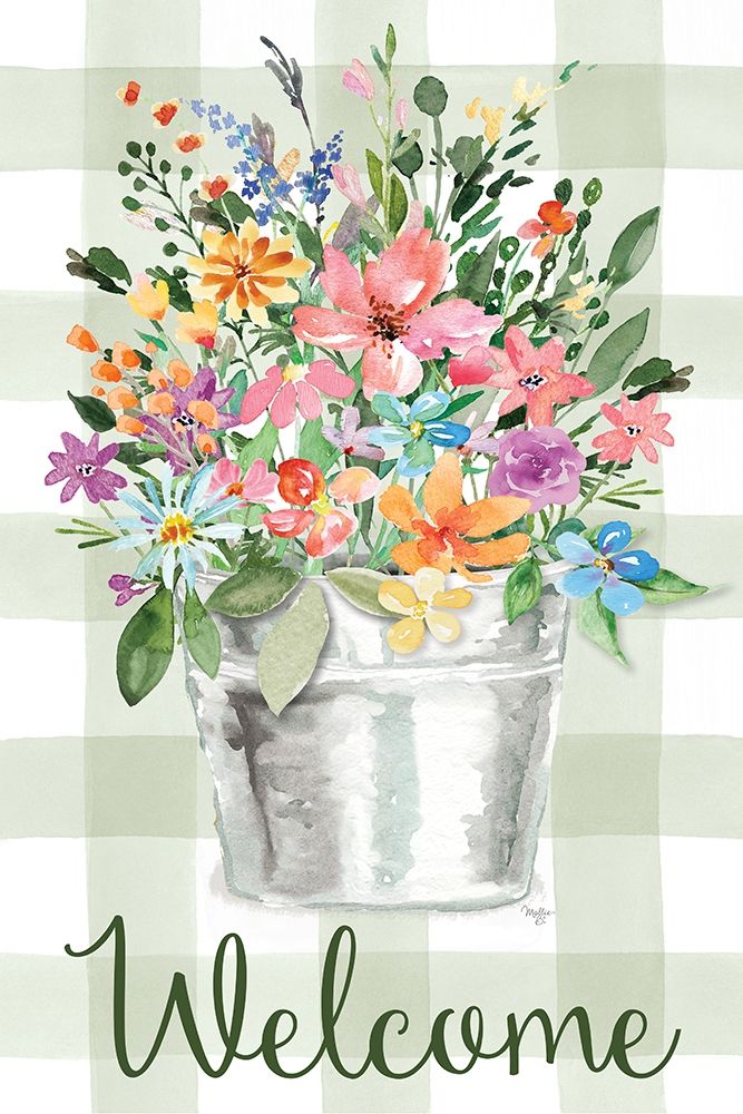 Welcome Flowers art print by Mollie B. for $57.95 CAD