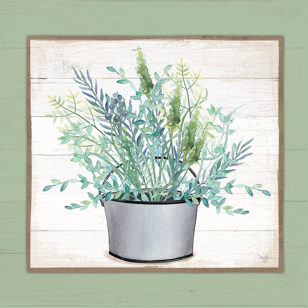 Pot of Herbs II art print by Mollie B. for $57.95 CAD