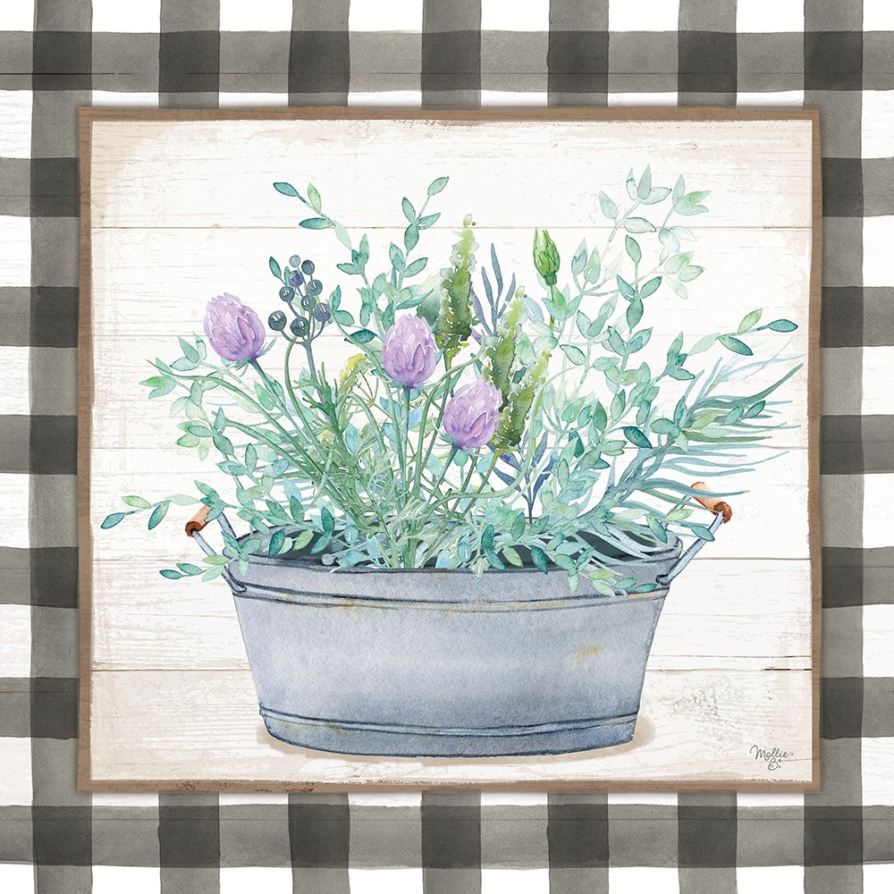 Potted Herbs I art print by Mollie B. for $57.95 CAD