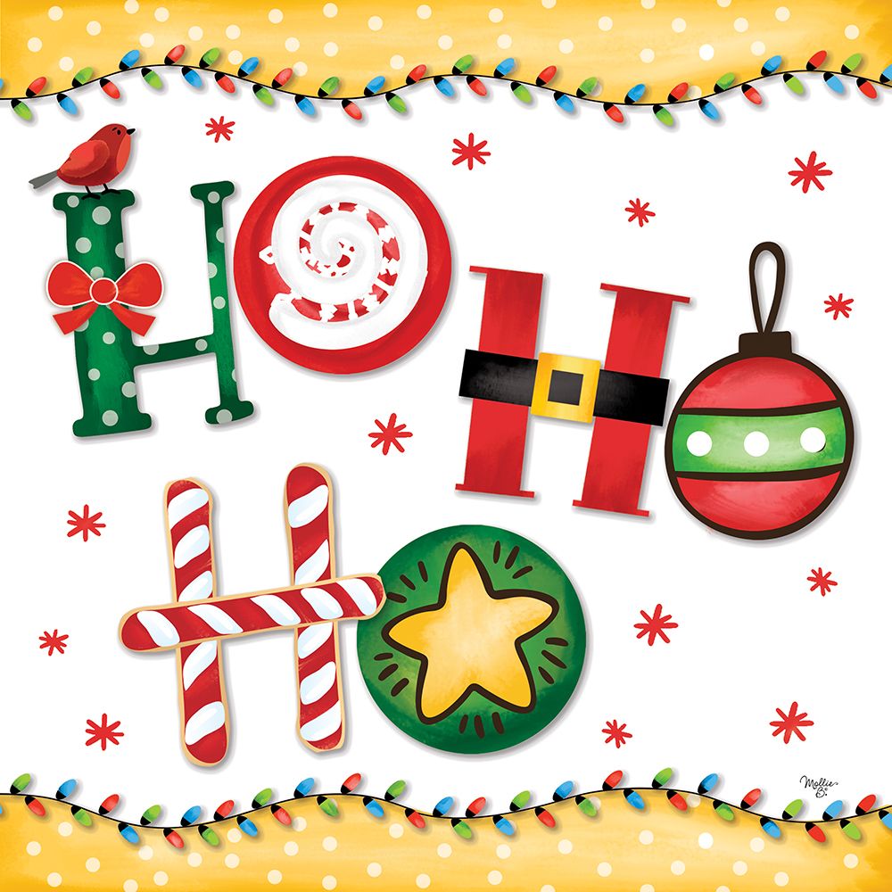 Ho Ho Ho art print by Mollie B. for $57.95 CAD