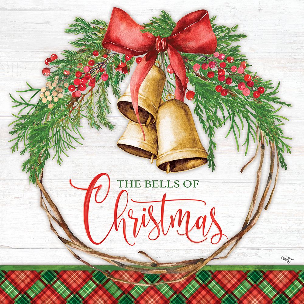 Bells of Christmas art print by Mollie B. for $57.95 CAD
