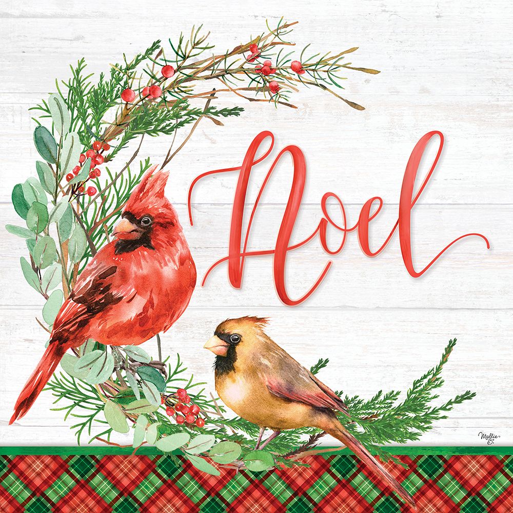 Cardinal Wreath art print by Mollie B. for $57.95 CAD