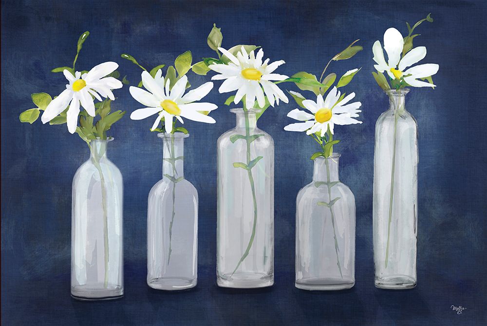 Daisies in a Row art print by Mollie B. for $57.95 CAD