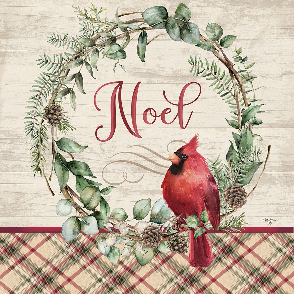 Cardinal Noel art print by Mollie B. for $57.95 CAD