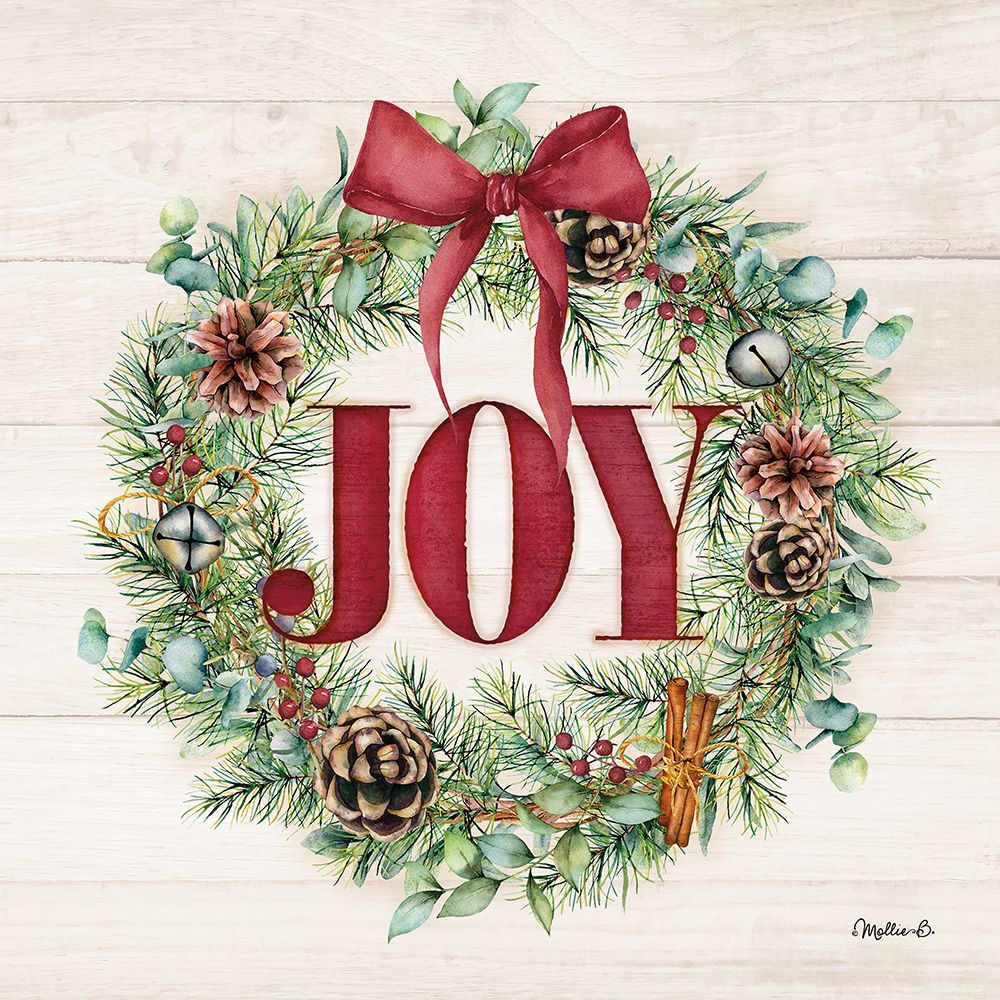 JOY Wreath art print by Mollie B. for $57.95 CAD