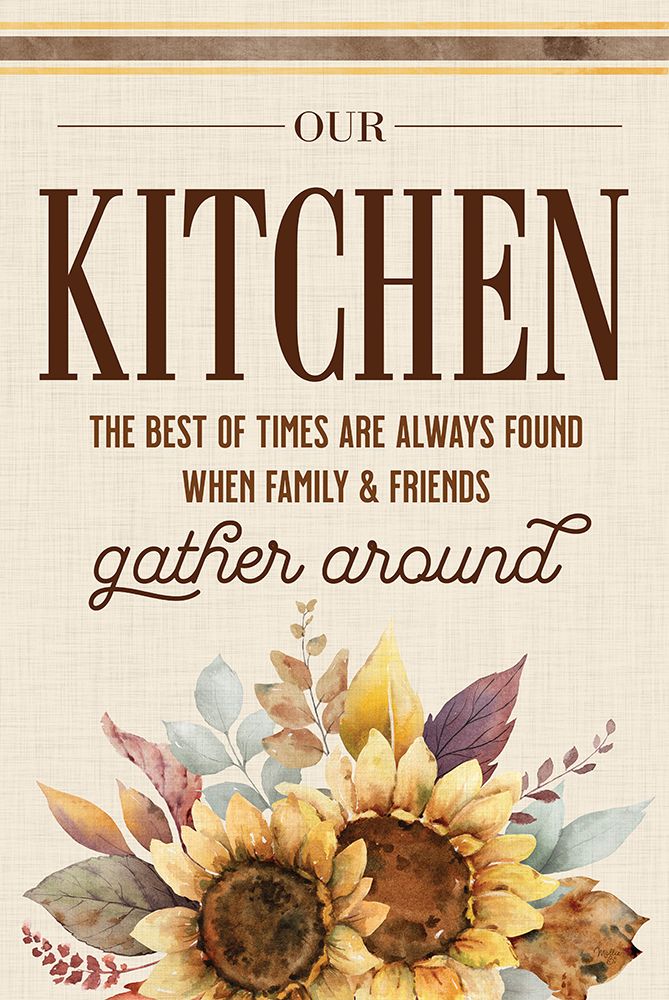 Our Kitchen Sunflowers art print by Mollie B. for $57.95 CAD