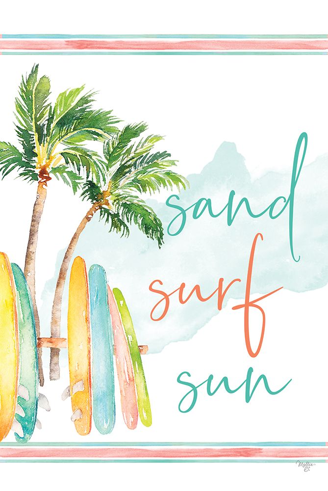 Sand, Surf and Sun art print by Mollie B. for $57.95 CAD
