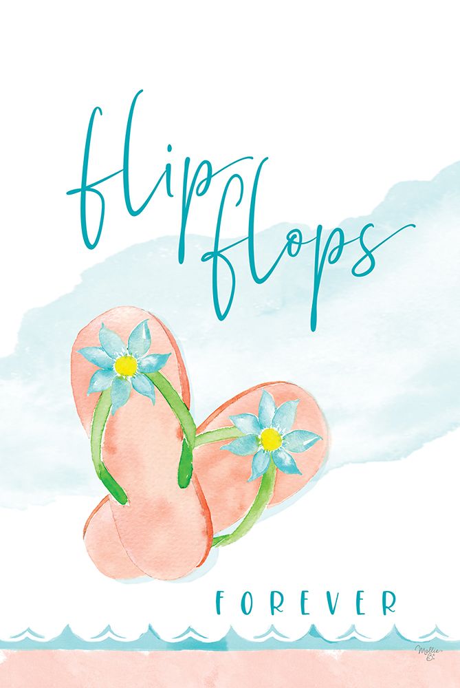 Flip Flops Forever art print by Mollie B. for $57.95 CAD