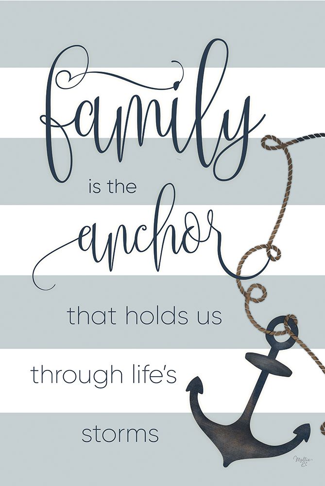 Anchor Through Lifes Storms art print by Mollie B. for $57.95 CAD
