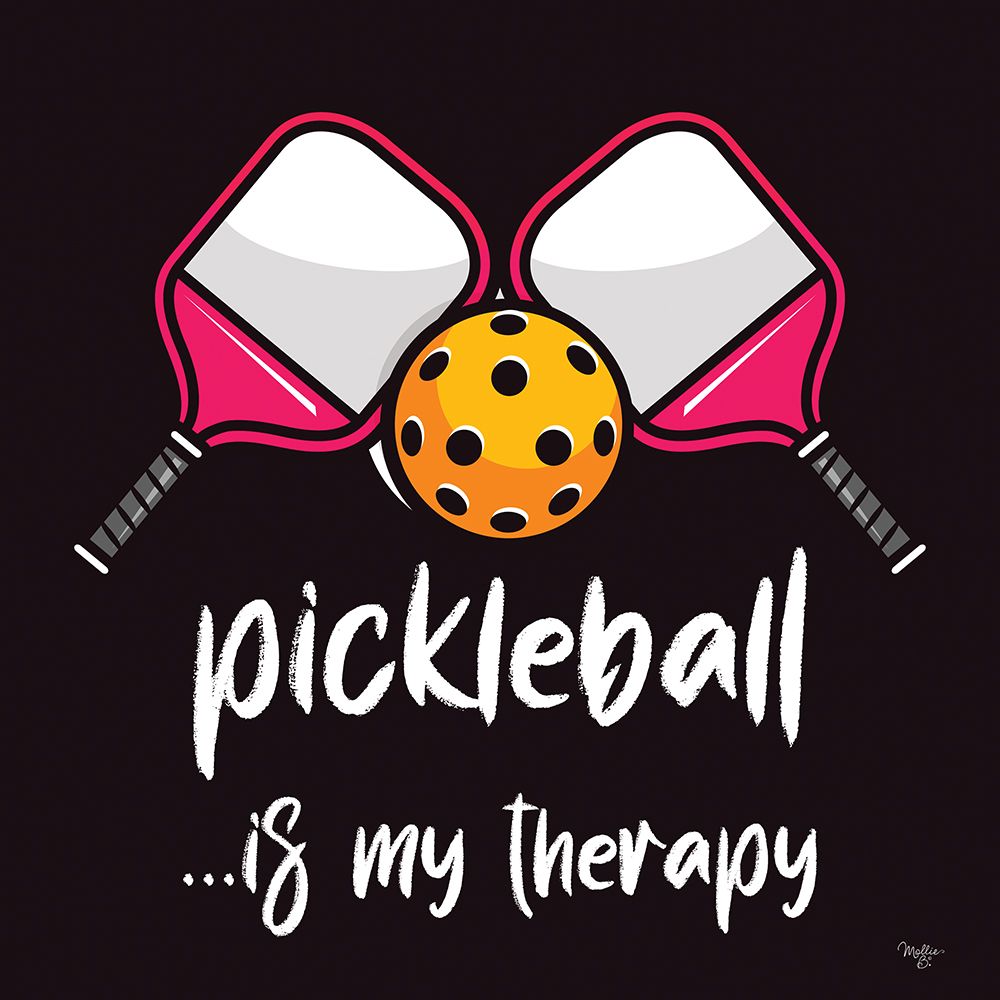 Pickleball is My Therapy art print by Mollie B. for $57.95 CAD