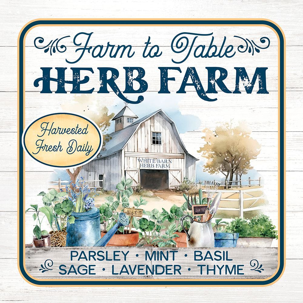 Farm to Table Herb Farm art print by Mollie B. for $57.95 CAD