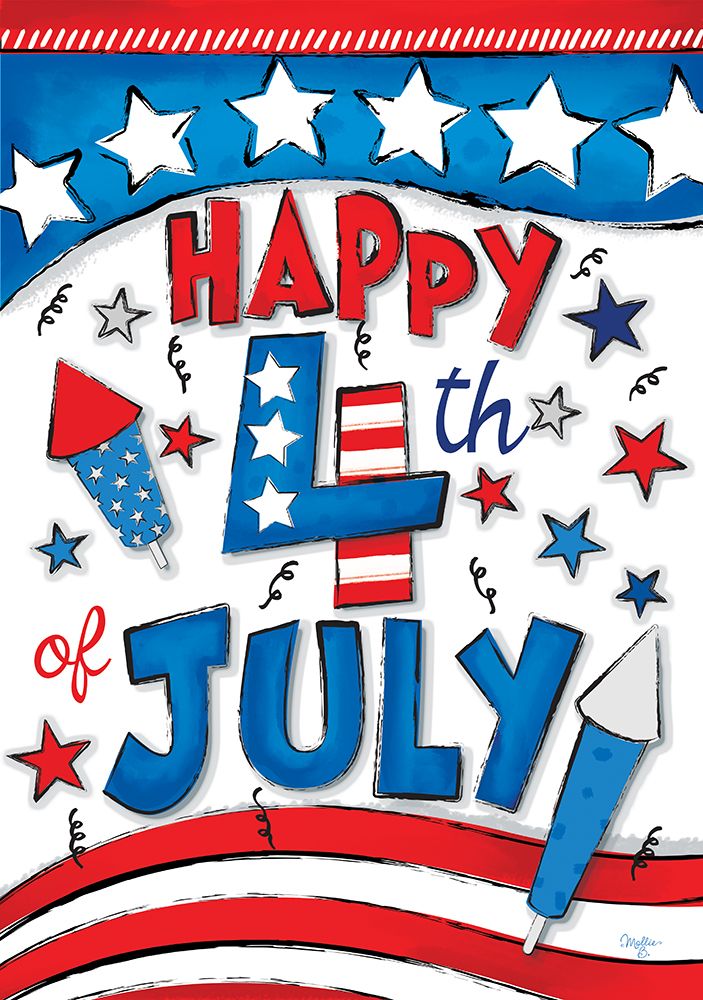 Happy 4th of July art print by Mollie B. for $57.95 CAD