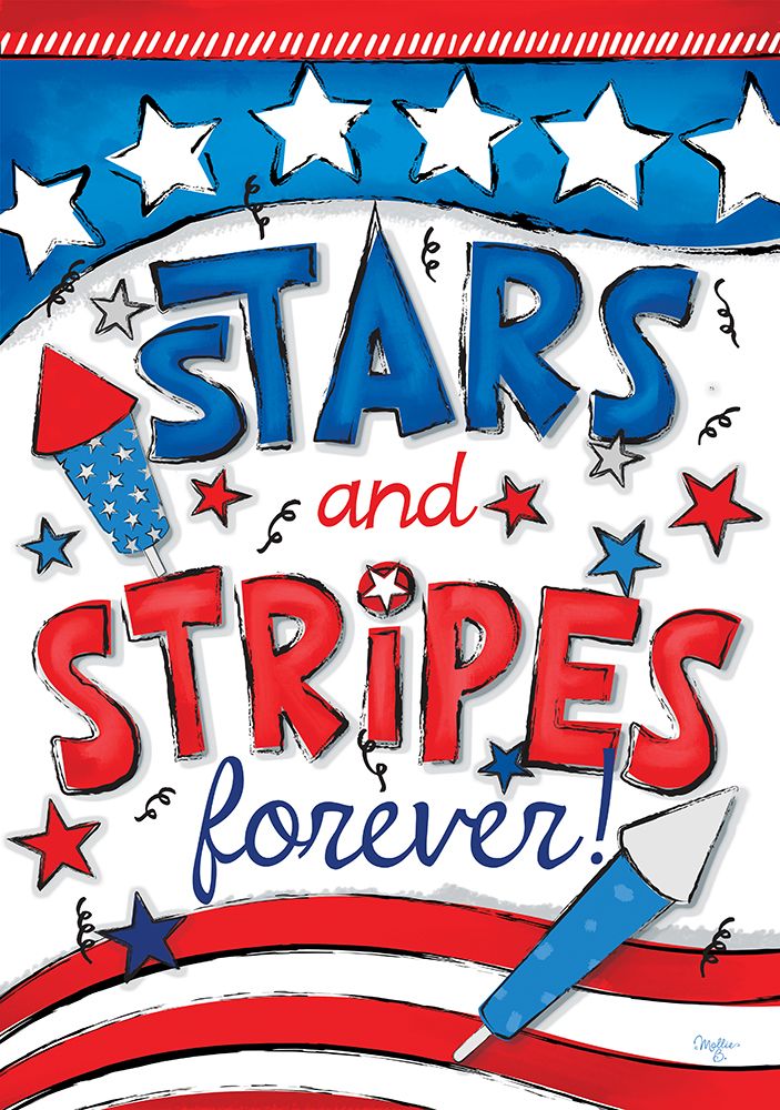 Stars and Stripes Forever art print by Mollie B. for $57.95 CAD
