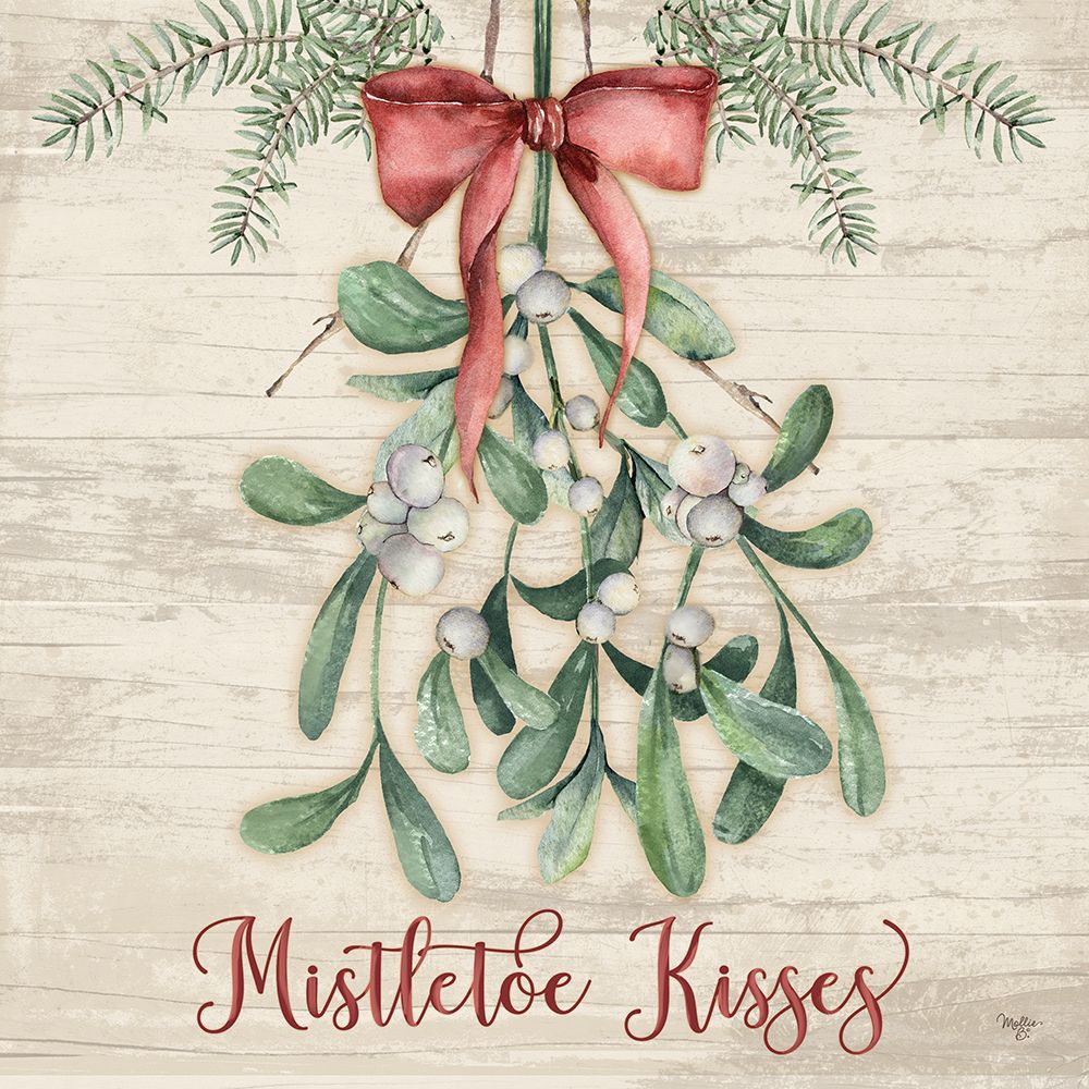 Mistletoe Kisses art print by Mollie B. for $57.95 CAD