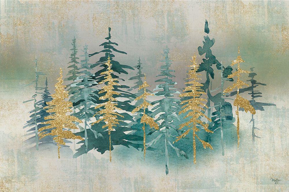 Shimmering Forest art print by Mollie B. for $57.95 CAD