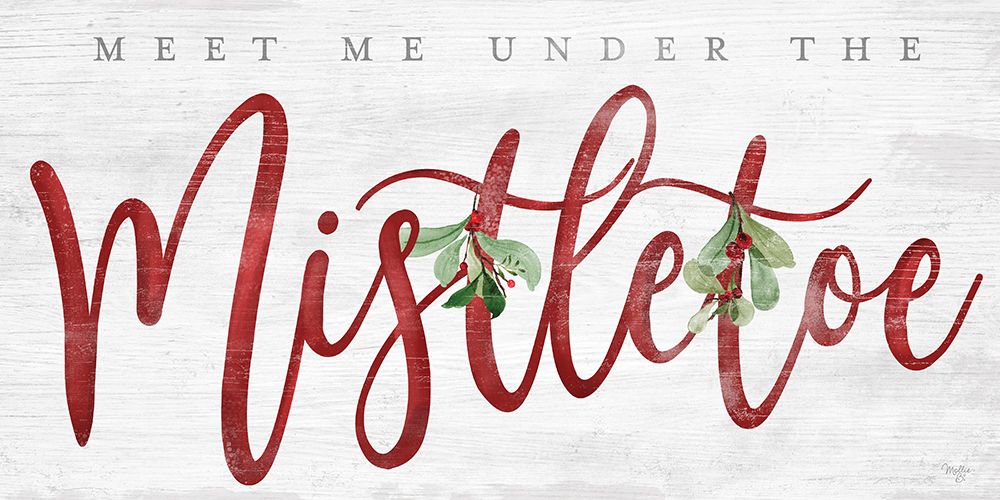 Meet Me Under the Mistletoe art print by Mollie B. for $57.95 CAD