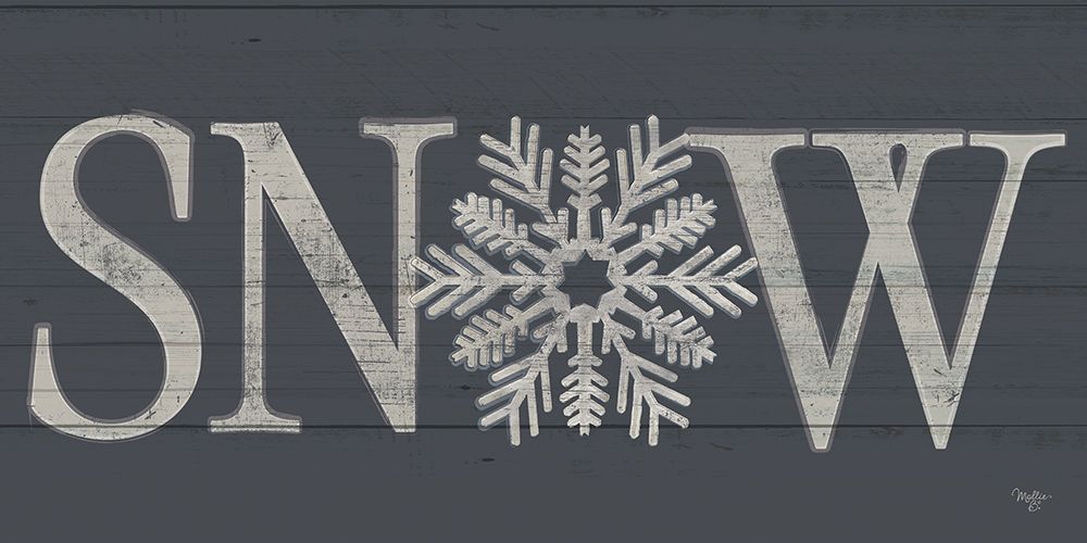 Snow Sign art print by Mollie B. for $57.95 CAD