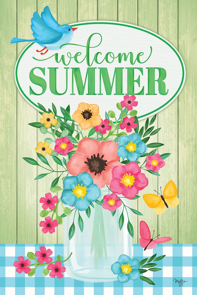 Welcome Summer Floral art print by Mollie B. for $57.95 CAD