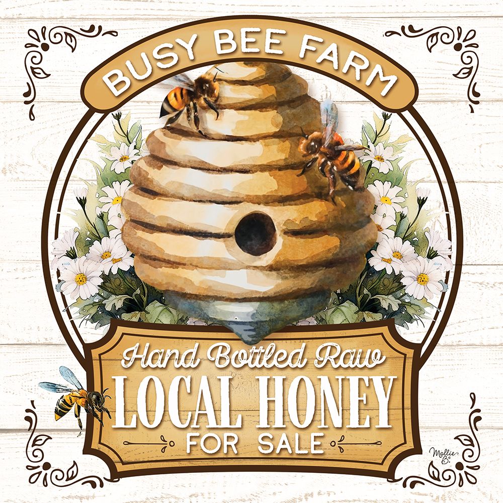 Busy Bee Farm art print by Mollie B. for $57.95 CAD