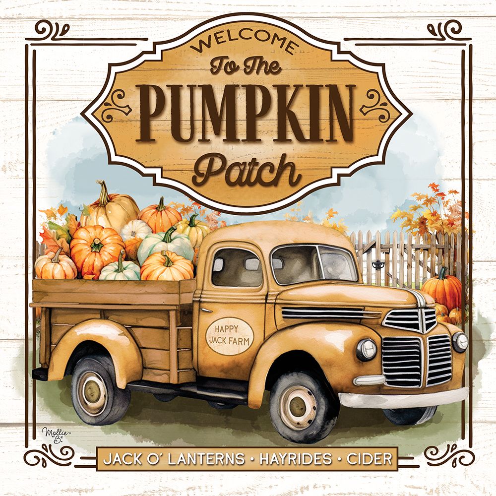 Welcome to the Pumpkin Patch art print by Mollie B. for $57.95 CAD