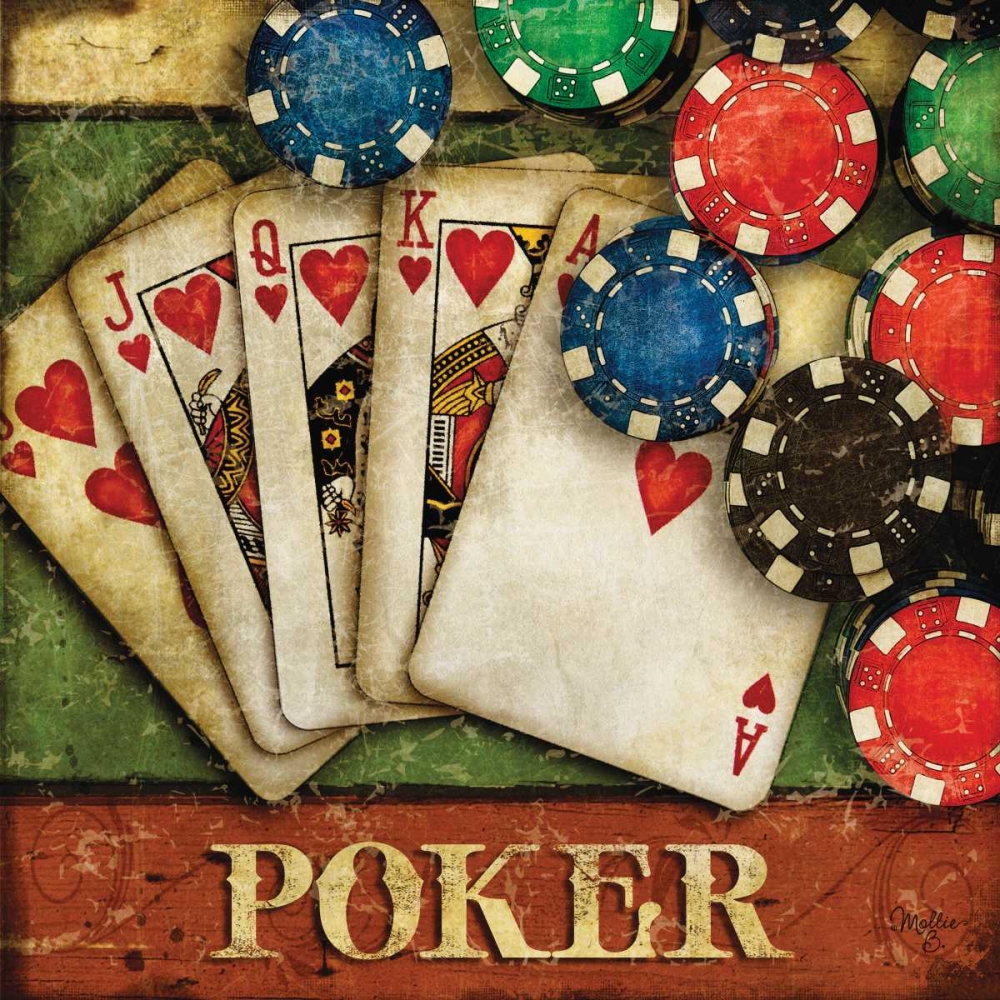 Poker art print by Mollie B. for $57.95 CAD