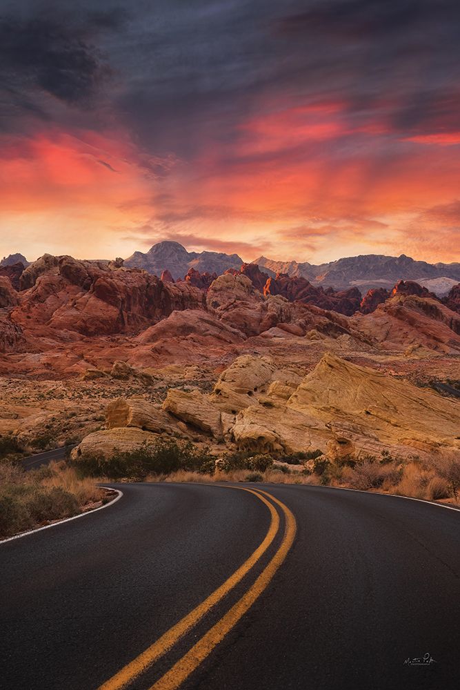 Sunset Valley Road art print by Martin Podt for $57.95 CAD