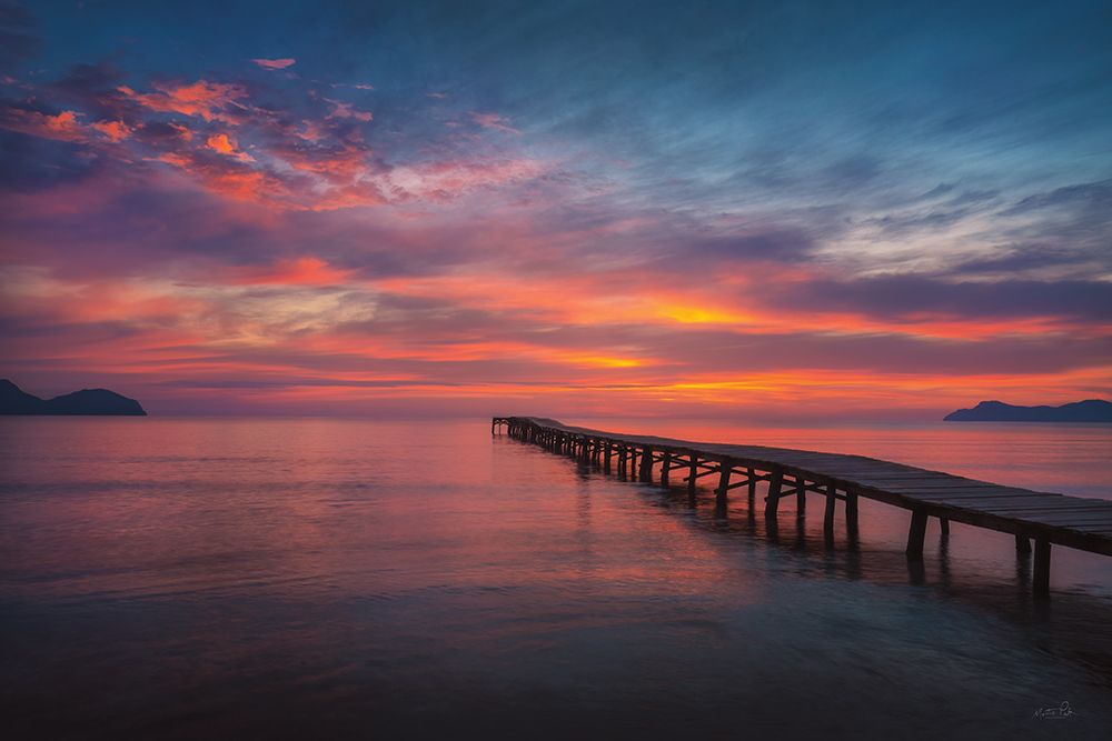 Lonely Pier at Dawn art print by Martin Podt for $57.95 CAD