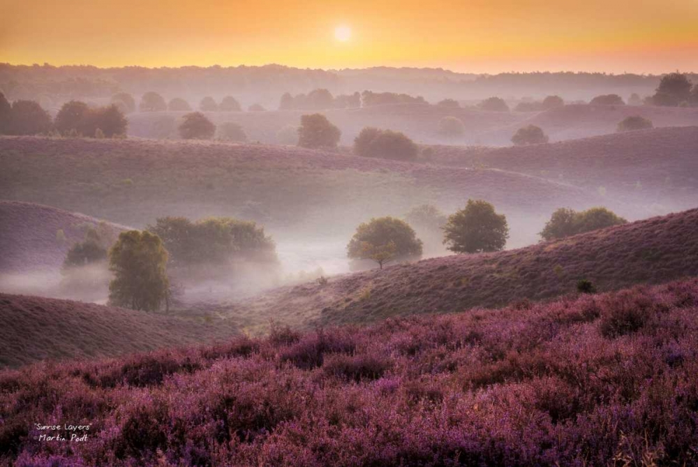 Sunrise Layers art print by Martin Podt for $57.95 CAD