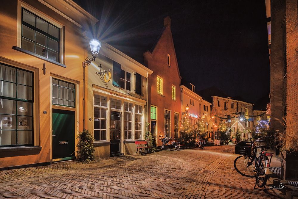 Nighttime City Street 2 art print by Martin Podt for $57.95 CAD