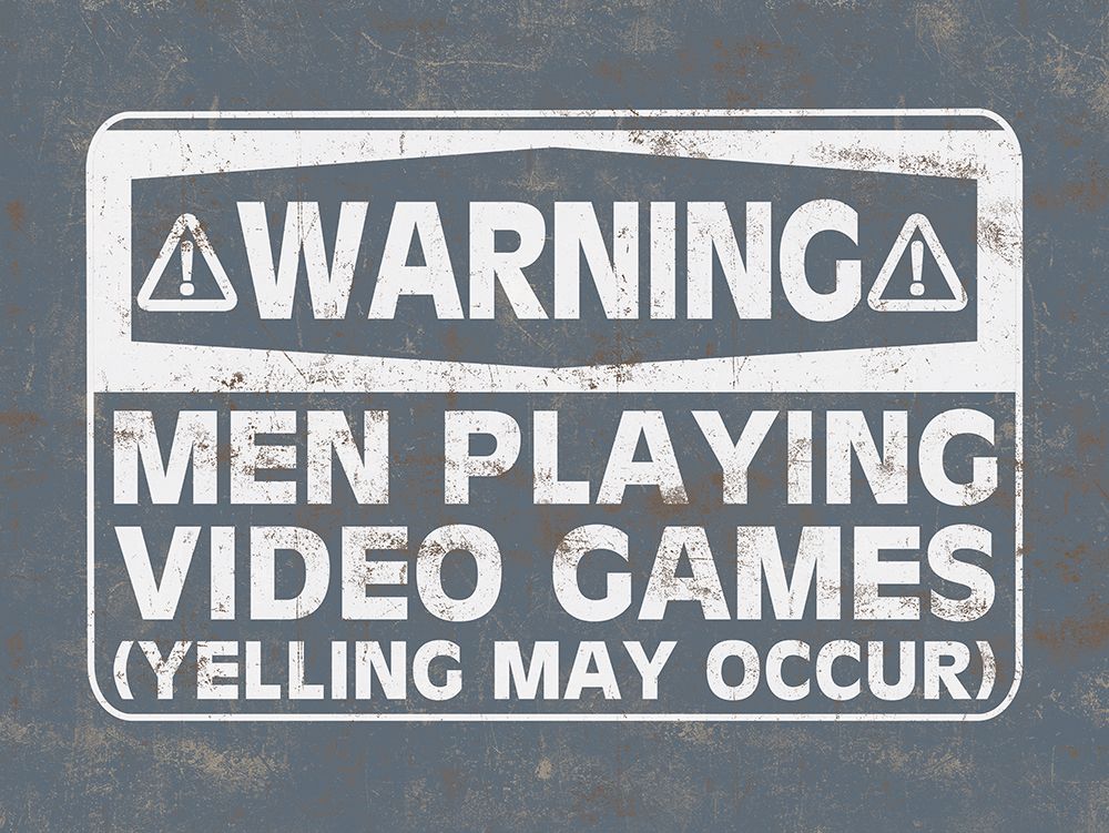 Men Playing Video Games art print by Masey St. Studios for $57.95 CAD
