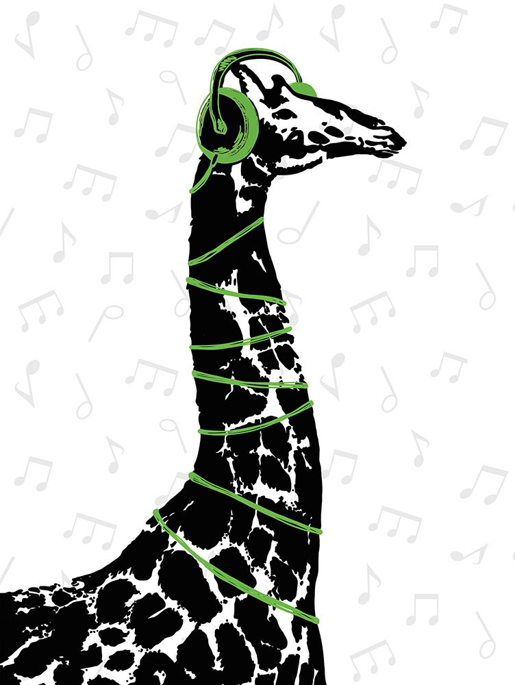Rockin Giraffe art print by Masey St. Studios for $57.95 CAD