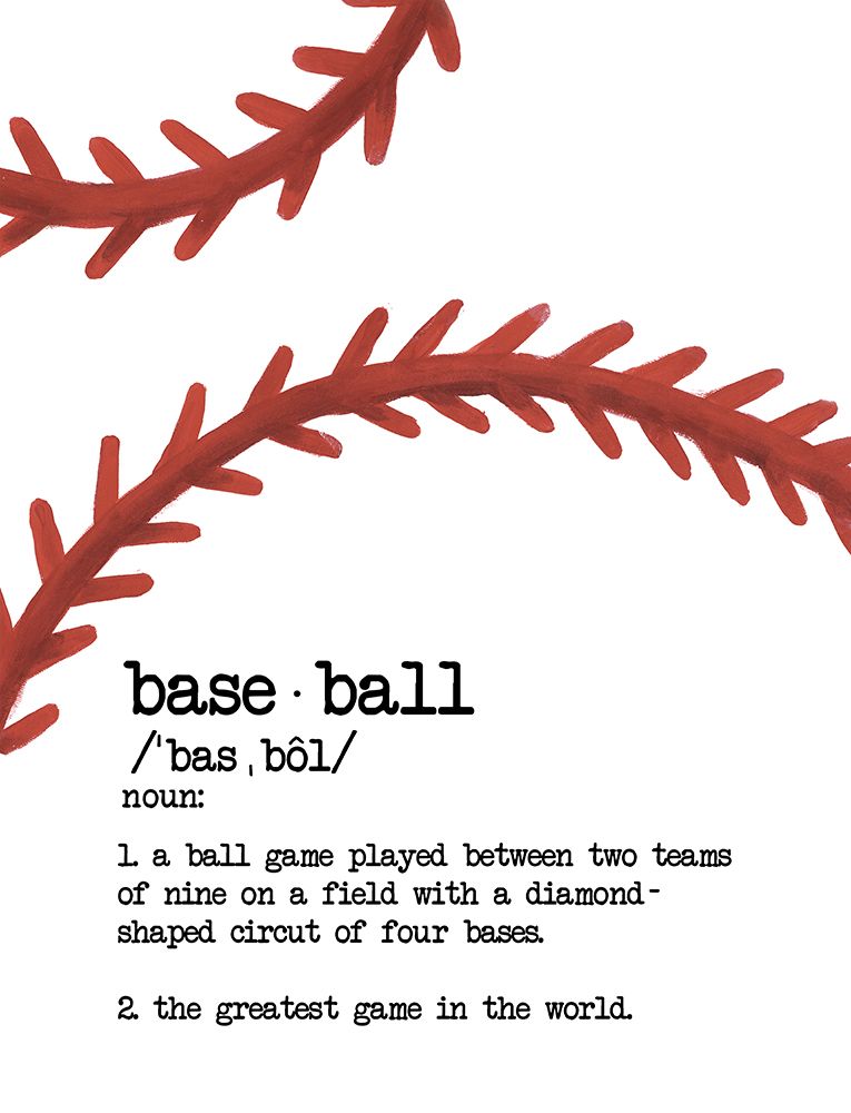 Baseball Definition art print by Masey St. Studios for $57.95 CAD