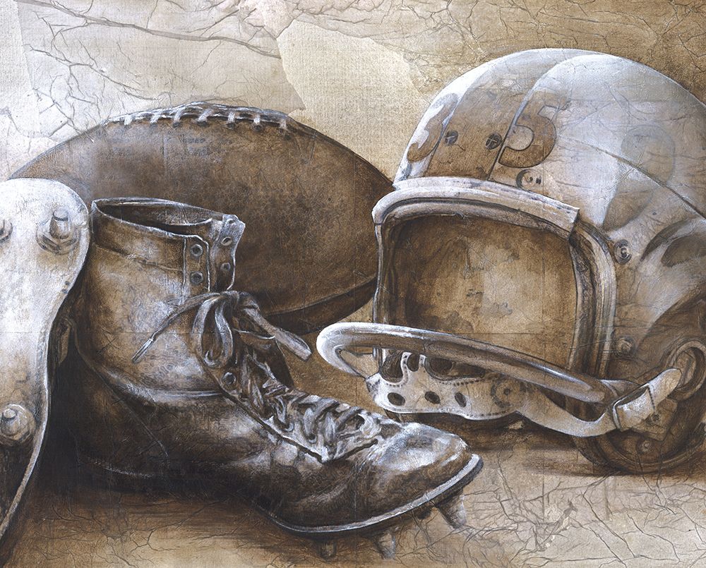 Rugged Football art print by Masey St. Studios for $57.95 CAD