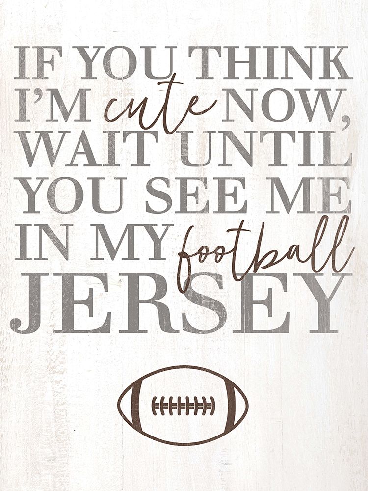 Football Jersey art print by Masey St. Studios for $57.95 CAD