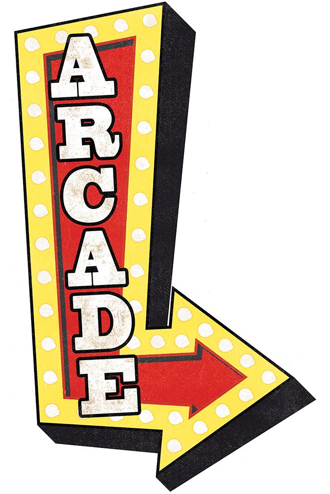 Arcade Marquee art print by Masey St. Studios for $57.95 CAD