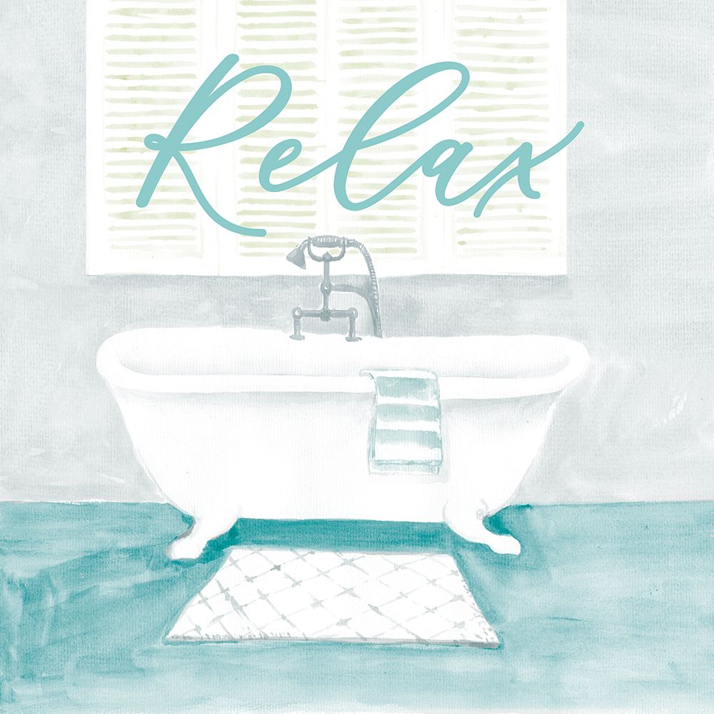 Relax Tub art print by Masey St. Studios for $57.95 CAD
