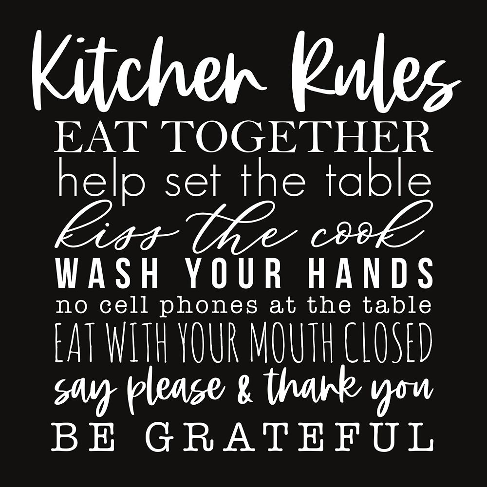 Kitchen Rules art print by Masey St. Studios for $57.95 CAD