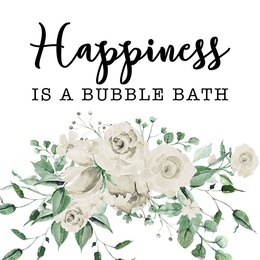 Happiness is a Bubble Bath art print by Masey St. Studios for $57.95 CAD