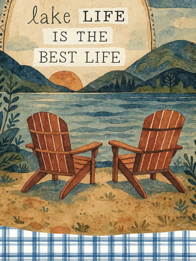 Lake Life is the Best Life art print by Nicole DeCamp for $57.95 CAD