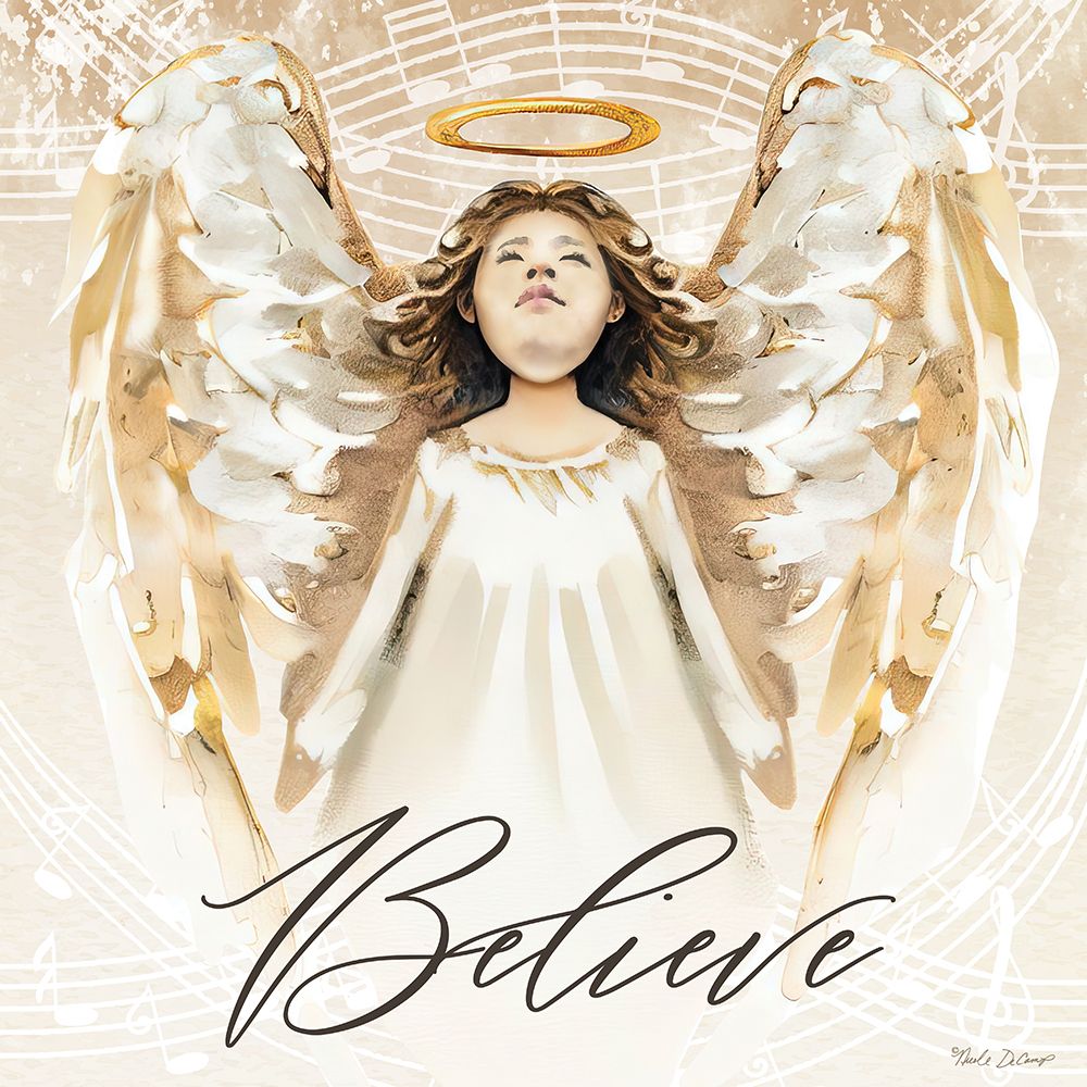 Believe Angel art print by Nicole DeCamp for $57.95 CAD