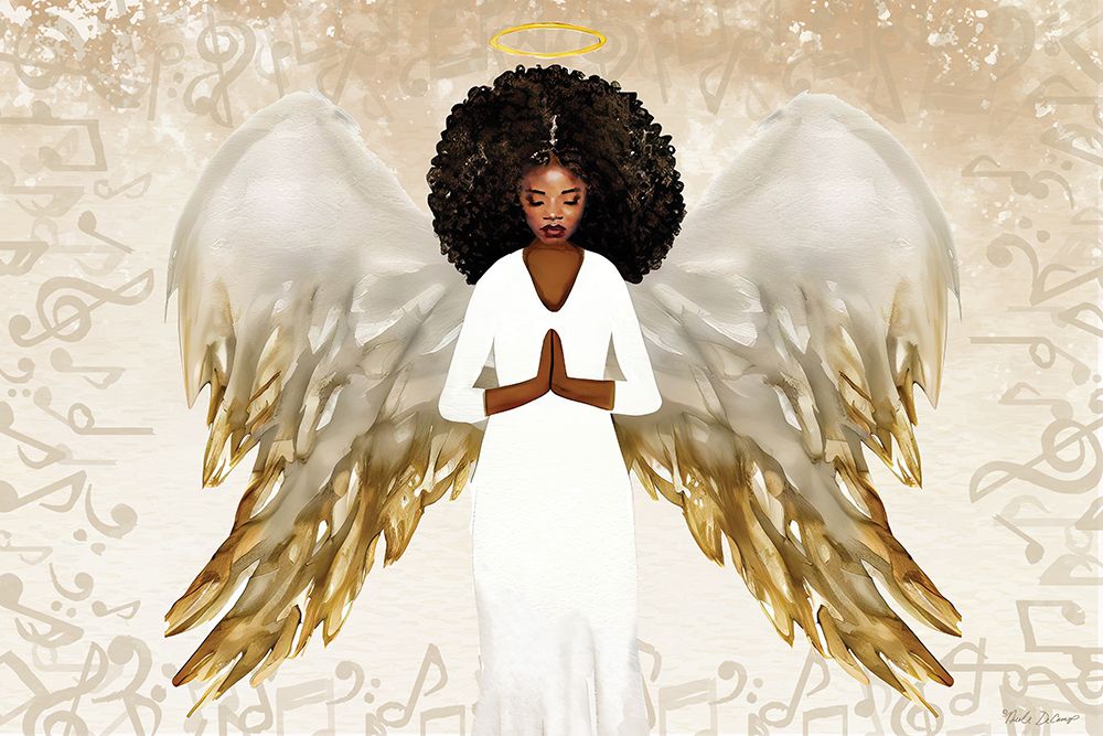 Praying Angel art print by Nicole DeCamp for $57.95 CAD