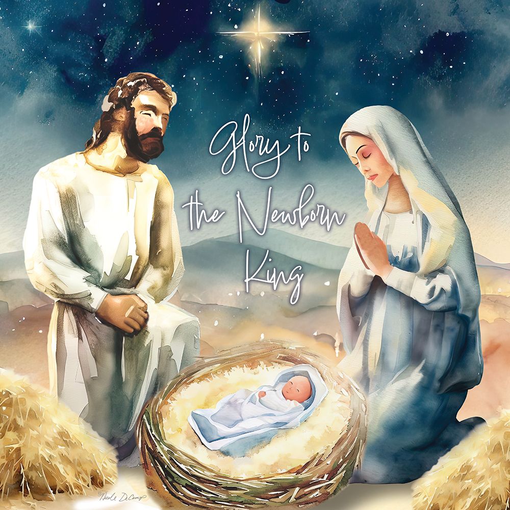 Glory to the Newborn King art print by Nicole DeCamp for $57.95 CAD