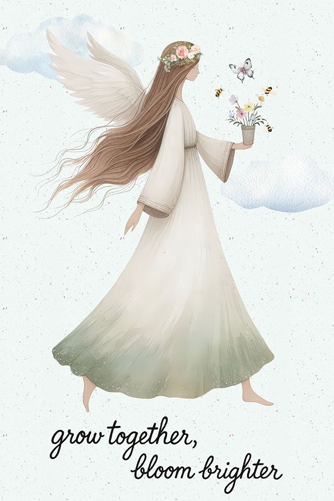 Bloom Brighter Angel art print by Nicole DeCamp for $57.95 CAD