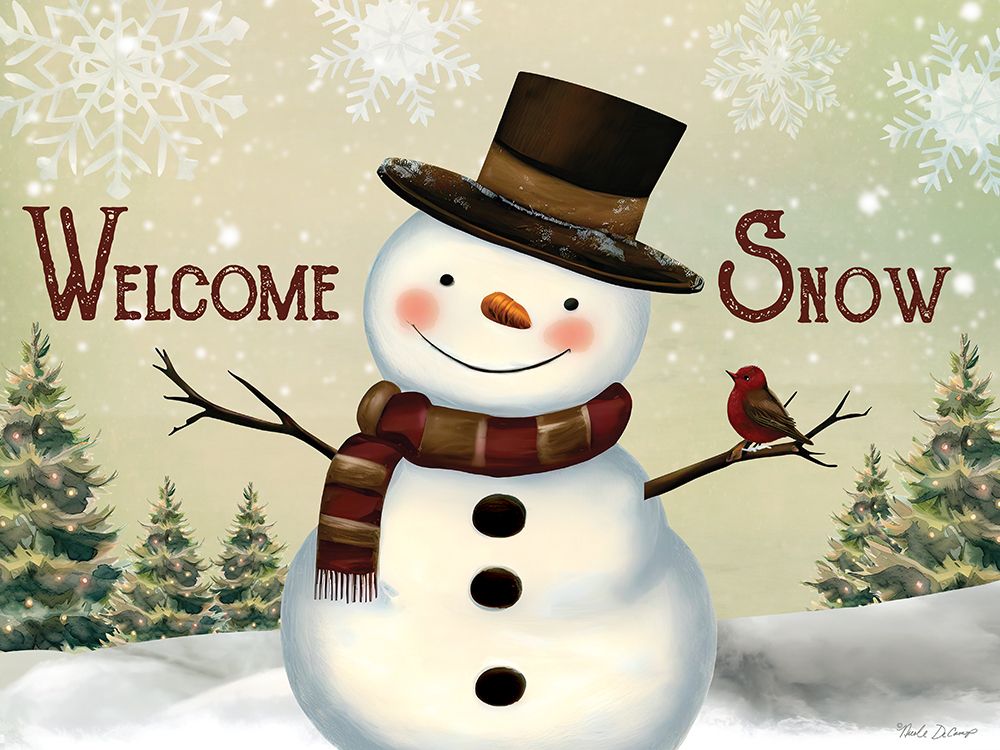 Welcome Snow art print by Nicole DeCamp for $57.95 CAD