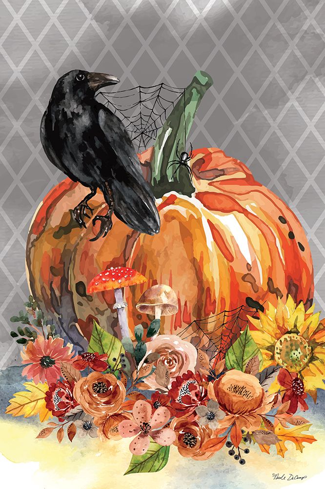 Halloween Floral art print by Nicole DeCamp for $57.95 CAD