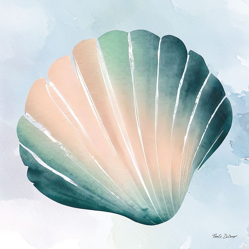 High Tide Scallop Shell art print by Nicole DeCamp for $57.95 CAD