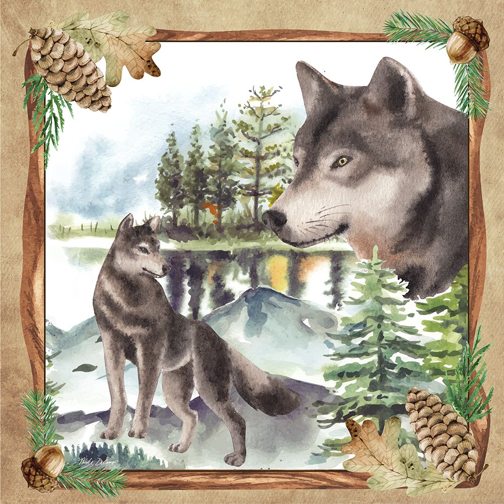 Wolf in the Wild art print by Nicole DeCamp for $57.95 CAD