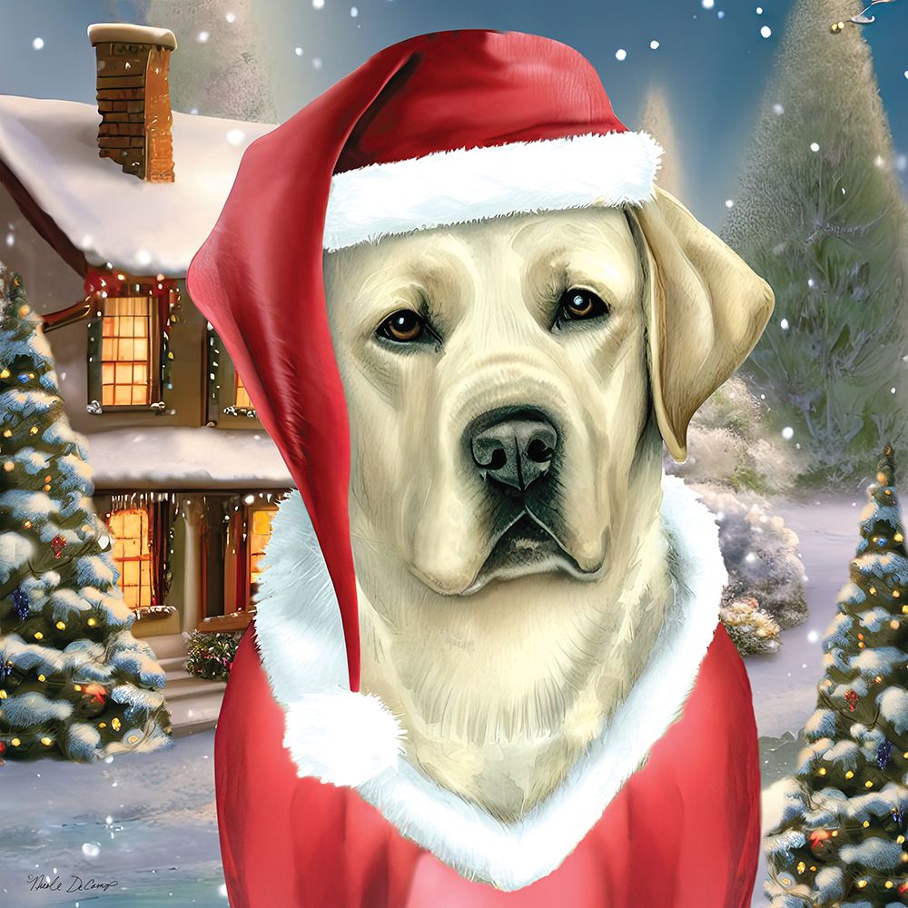 Santa Claus Lab art print by Nicole DeCamp for $57.95 CAD