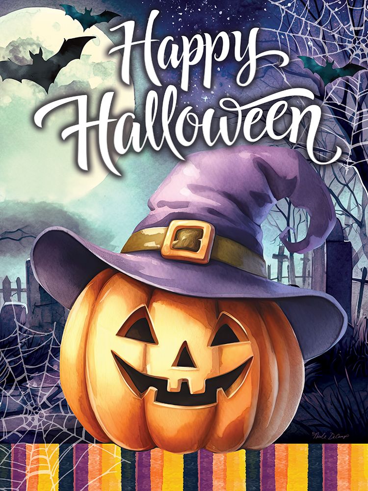 Happy Halloween Jack OLantern art print by Nicole DeCamp for $57.95 CAD